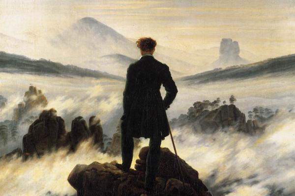 Viandante sul mare di nebbia